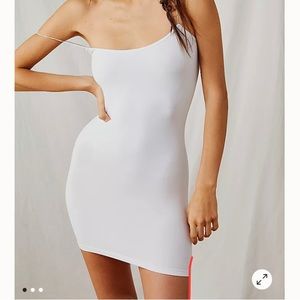 Free People Intimately Skinny Strap Seamless Mini Slip White